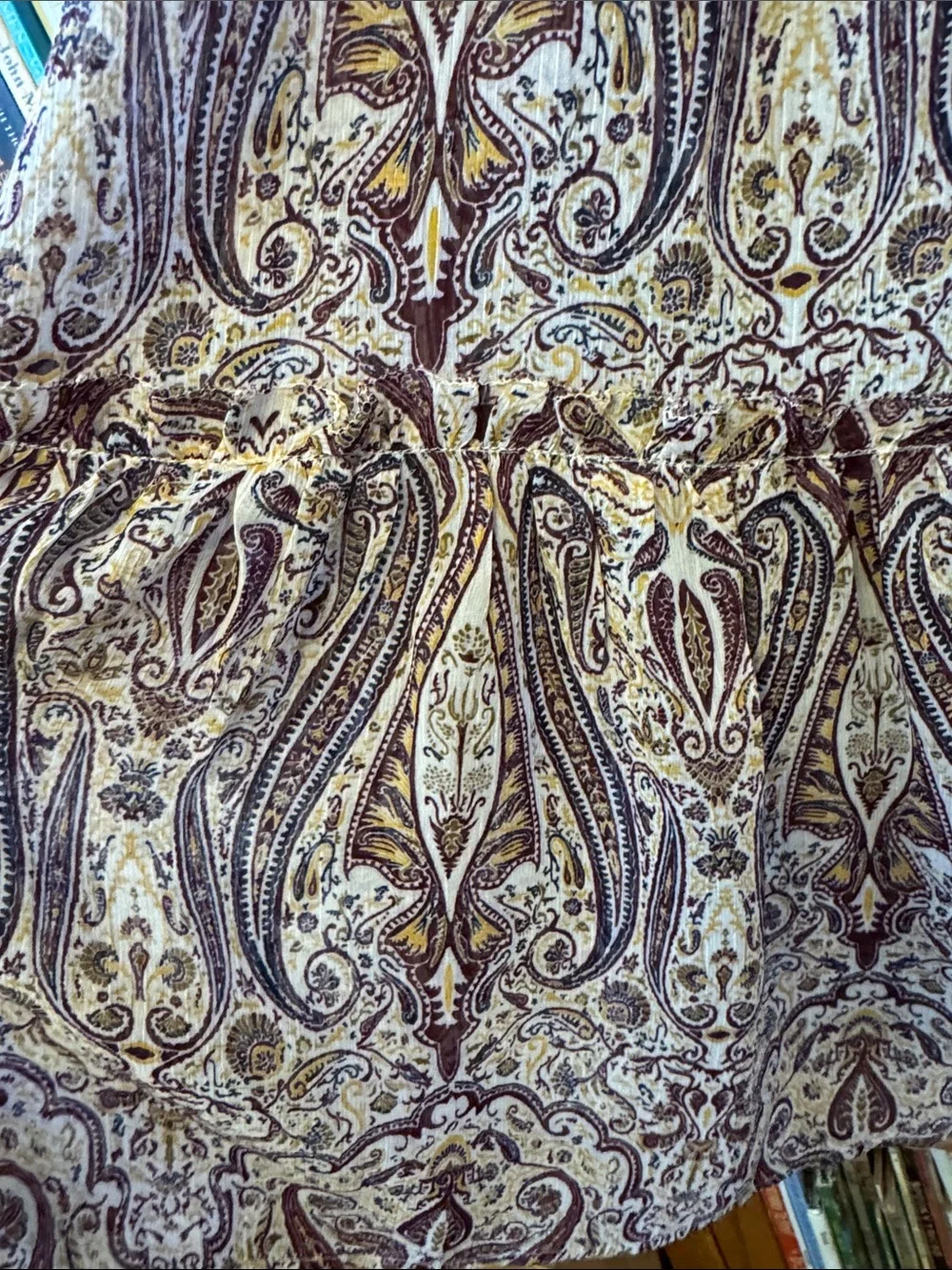 Ann Taylor Factory sheer paisley dress M - Picture 4 of 8